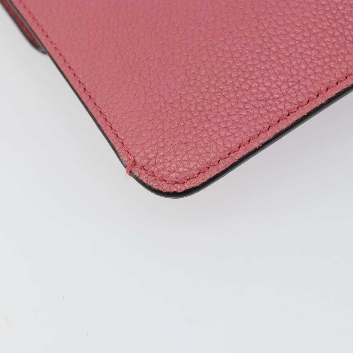 GUCCI New Jackie Shoulder Bag Leather Pink Silver Auth bs30932