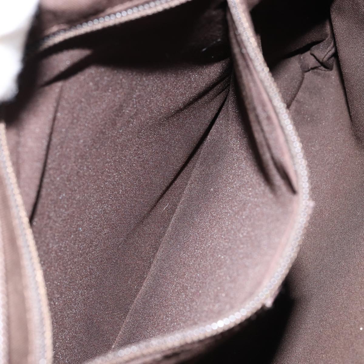 GUCCI GG Supreme Shoulder Bag PVC Leather Beige Silver 141198 Auth bs30937