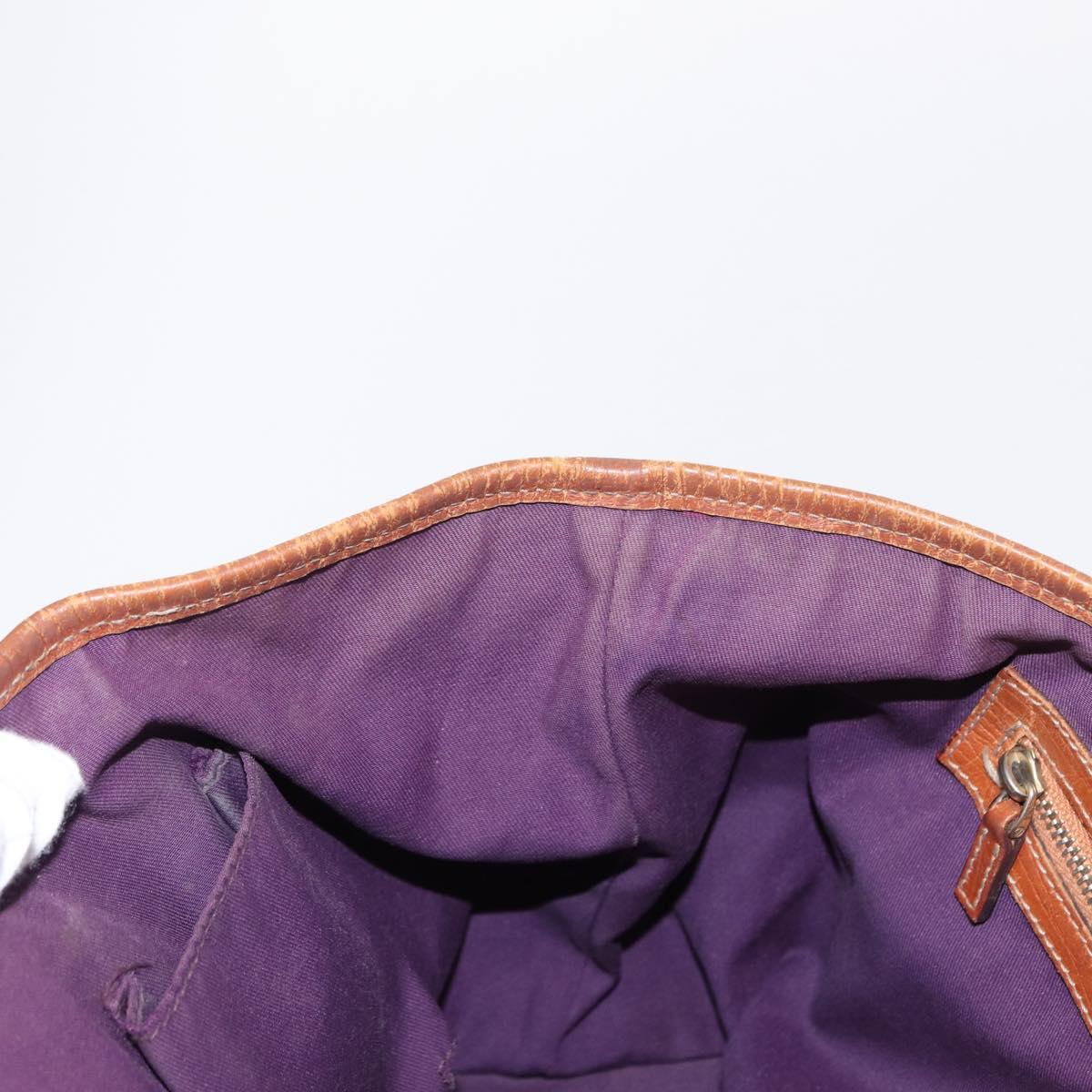 GUCCI GG Canvas Sherry Line Tote Bag Beige Gold 137396 Auth bs30941