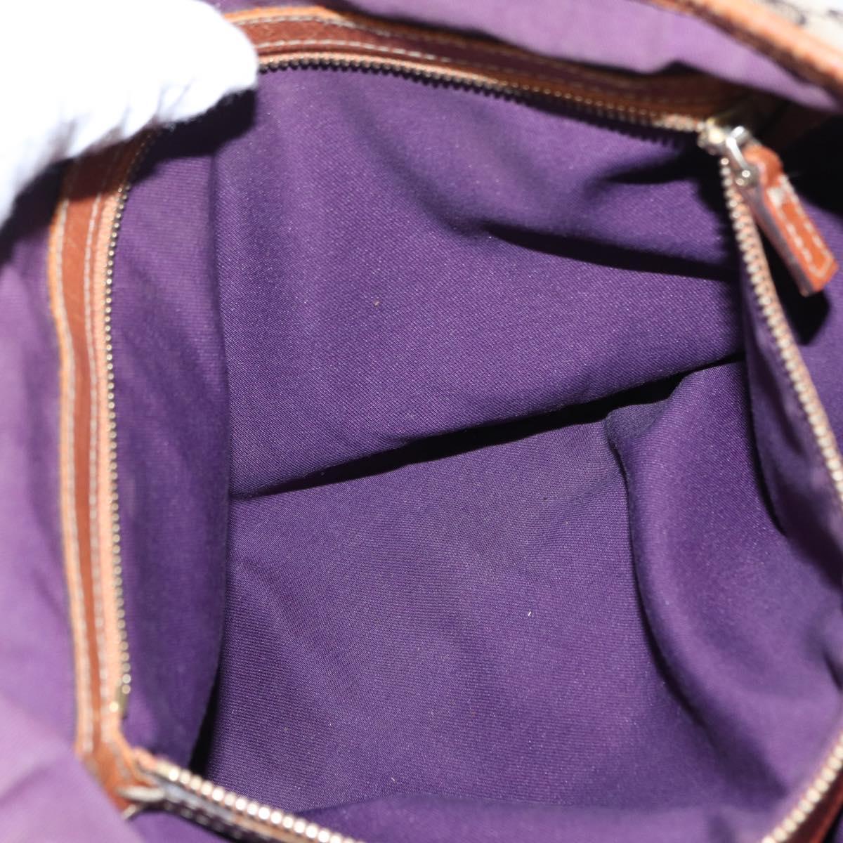 GUCCI GG Canvas Sherry Line Tote Bag Beige Gold 137396 Auth bs30941