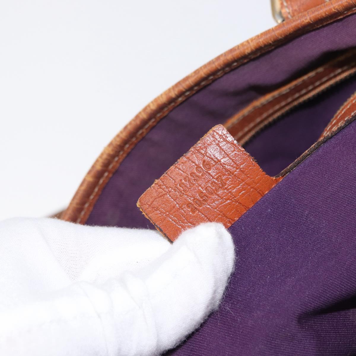 GUCCI GG Canvas Sherry Line Tote Bag Beige Gold 137396 Auth bs30941