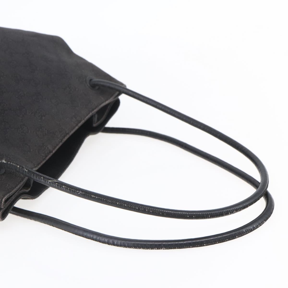 GUCCI GG Canvas Tote Bag Black 101341 Auth bs30942