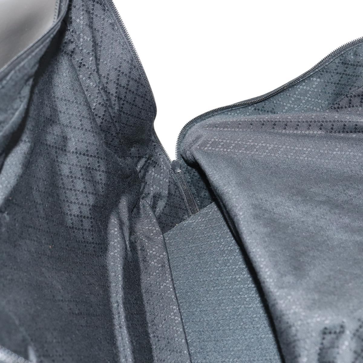 GUCCI Boston Bag Nylon Black Silver 010 1553 0301 Auth bs30950