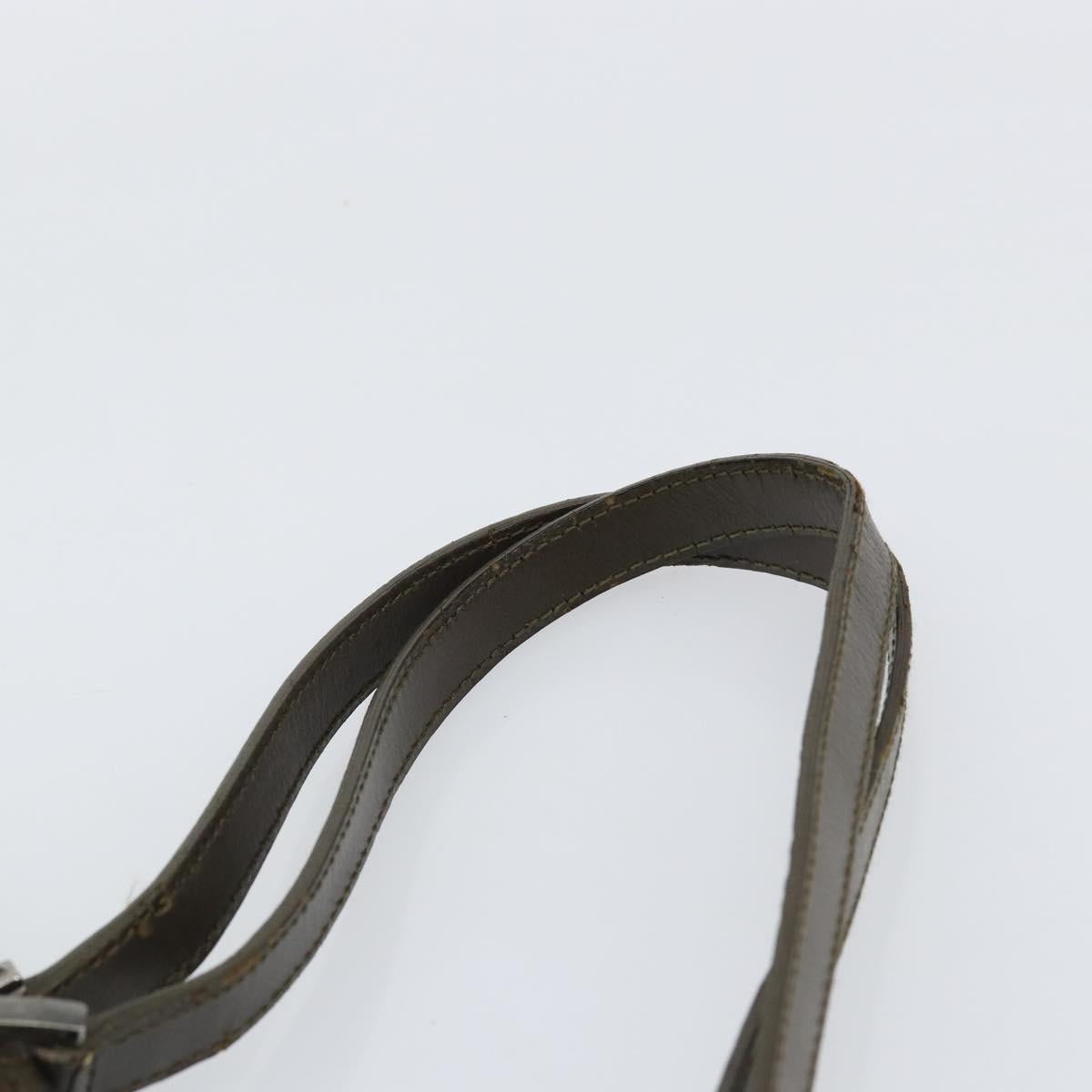 GUCCI Tote Bag Satin Brown Silver 002 1098 Auth bs30953