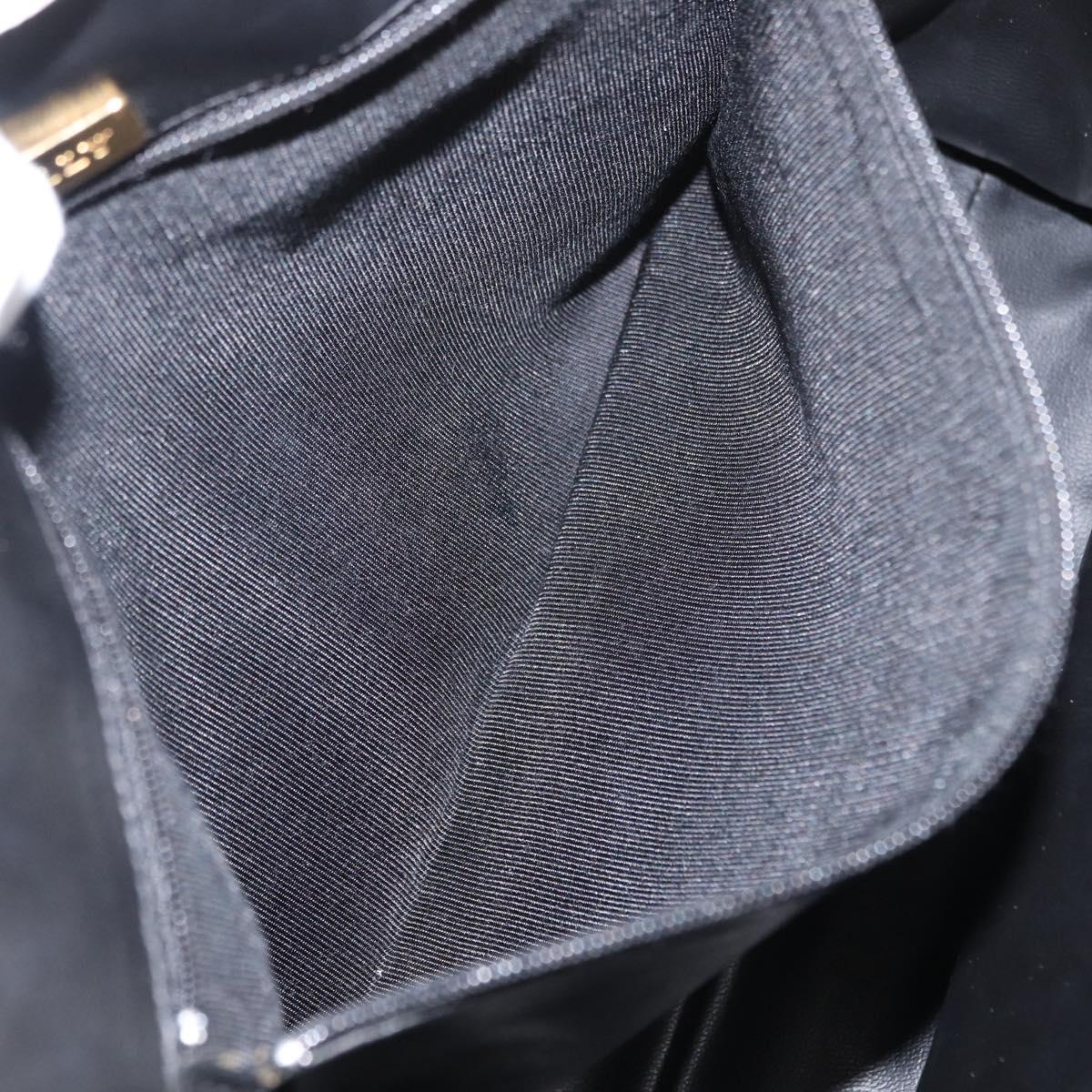 BALLY Hand Bag Leather White Gold Auth bs30959