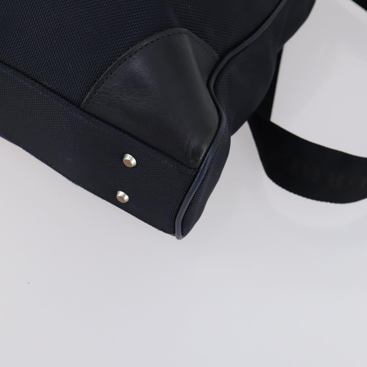 BURBERRY Black Label Business Bag Nylon 2way Black Silver Auth bs30979