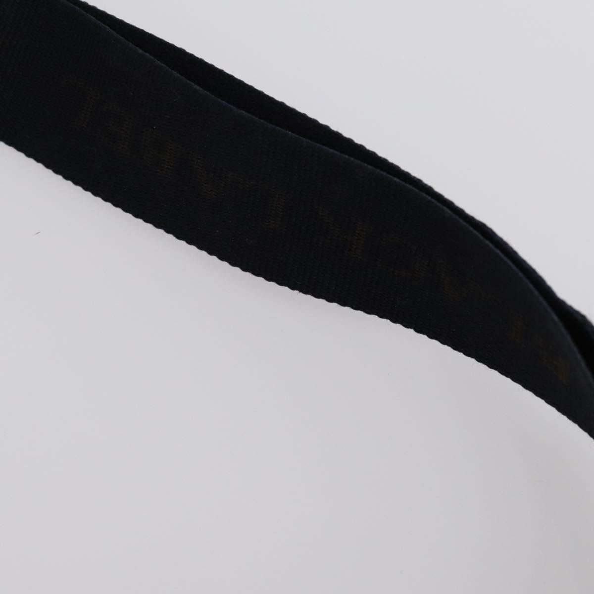 BURBERRY Black Label Business Bag Nylon 2way Black Silver Auth bs30979