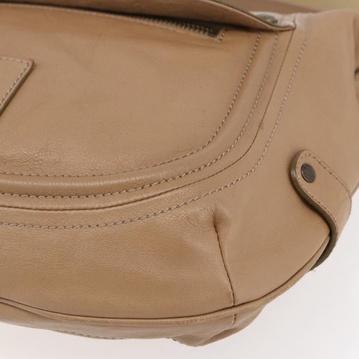 BURBERRY Blue Label Hand Bag Leather 2way Brown Auth bs30982