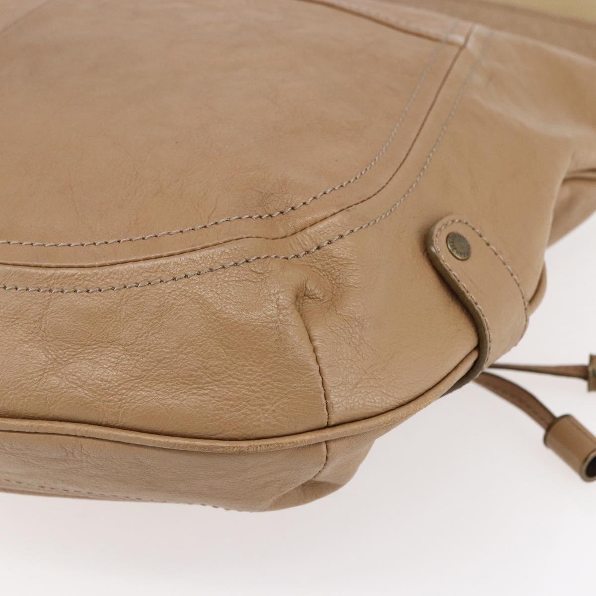 BURBERRY Blue Label Hand Bag Leather 2way Brown Auth bs30982