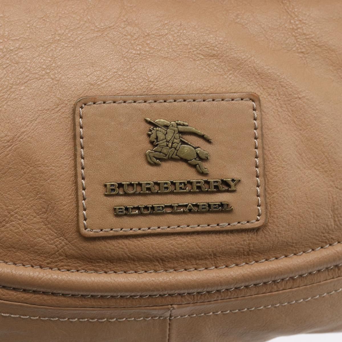 BURBERRY Blue Label Hand Bag Leather 2way Brown Auth bs30982