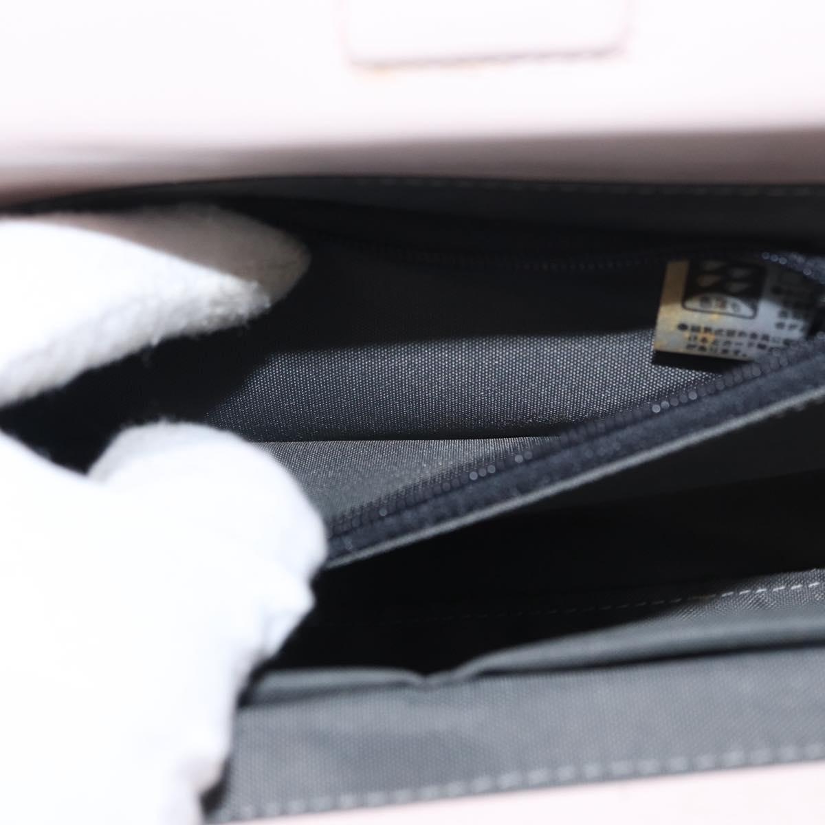 GIVENCHY Hand Bag Leather Pink Silver Auth bs30997