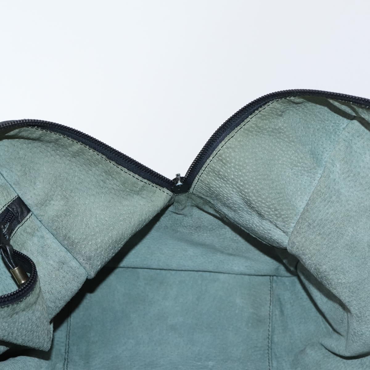 LOEWE Anagram Amazona 48 Hand Bag Leather Black Gold Auth bs31004