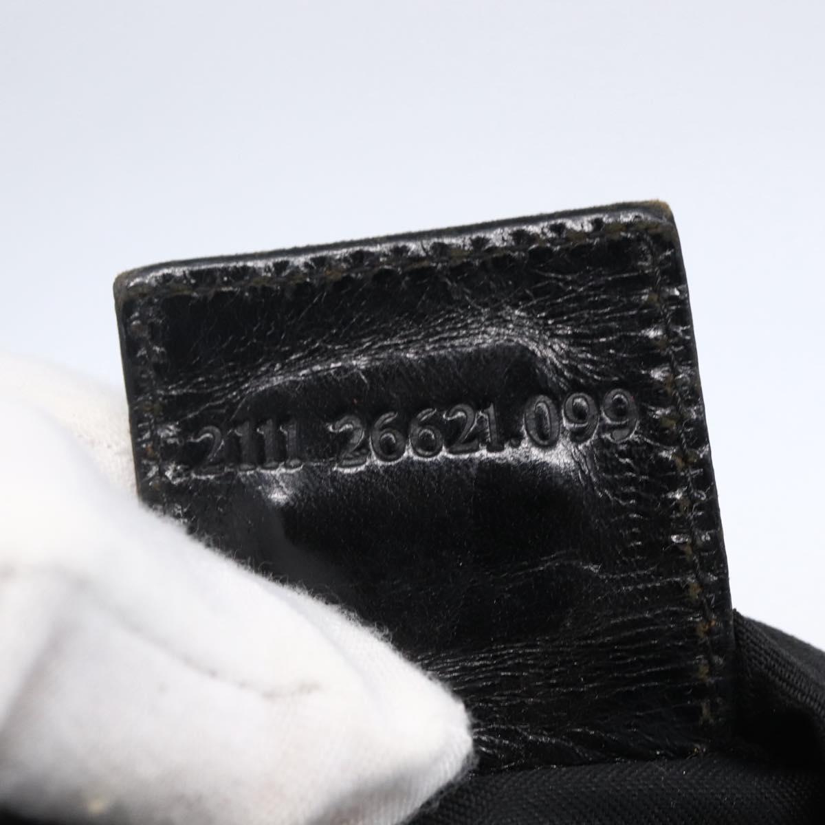 FENDI Zucca Canvas Tote Bag Black Brown Auth bs31006