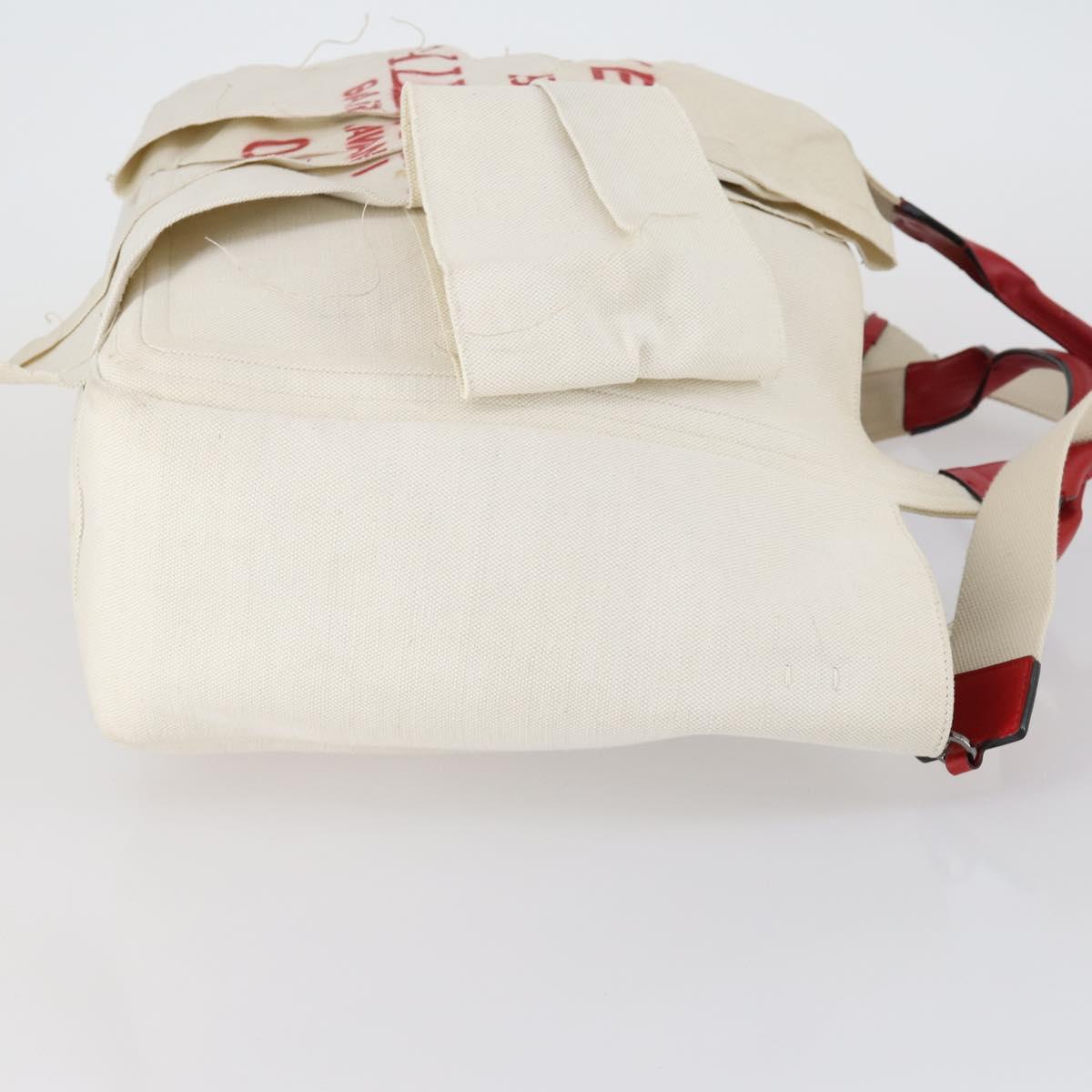 VALENTINO Tote Bag Canvas 2way White Auth bs31013