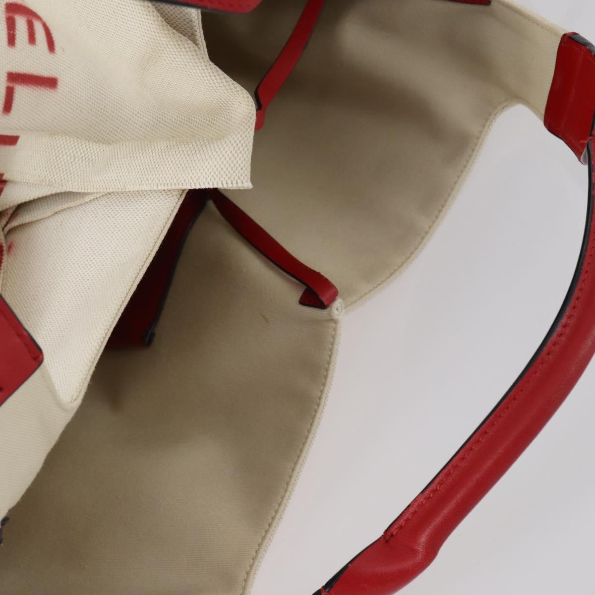 VALENTINO Tote Bag Canvas 2way White Auth bs31013