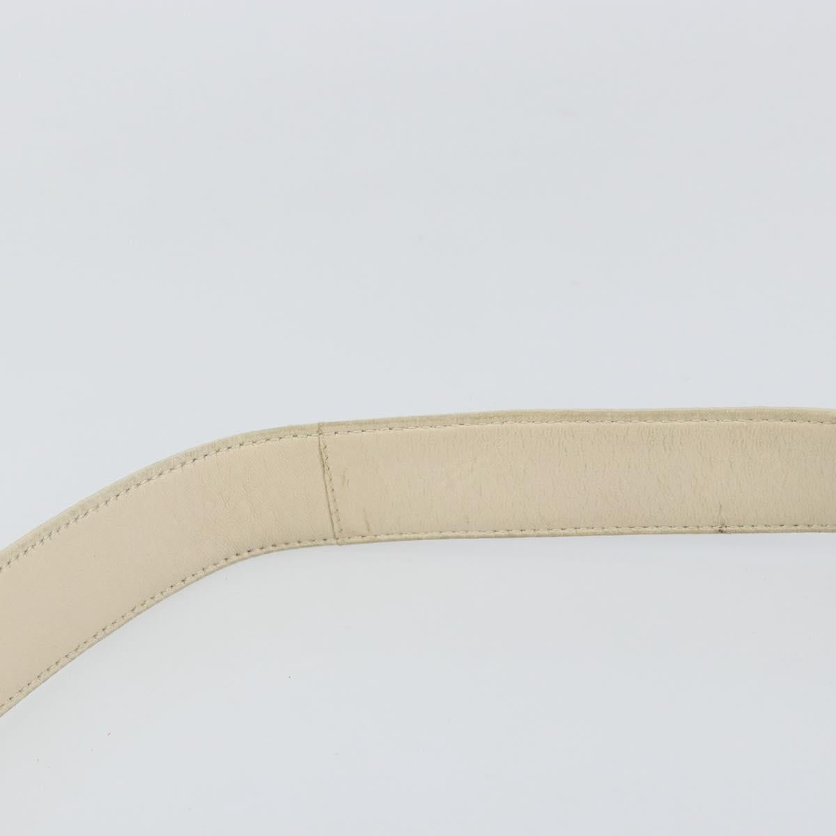 PRADA Shoulder Bag Nylon Leather Beige Auth bs31020