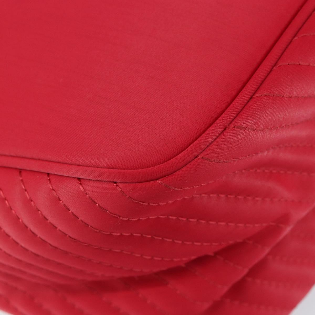 SAINT LAURENT Shoulder Bag Nylon Red Auth bs31041