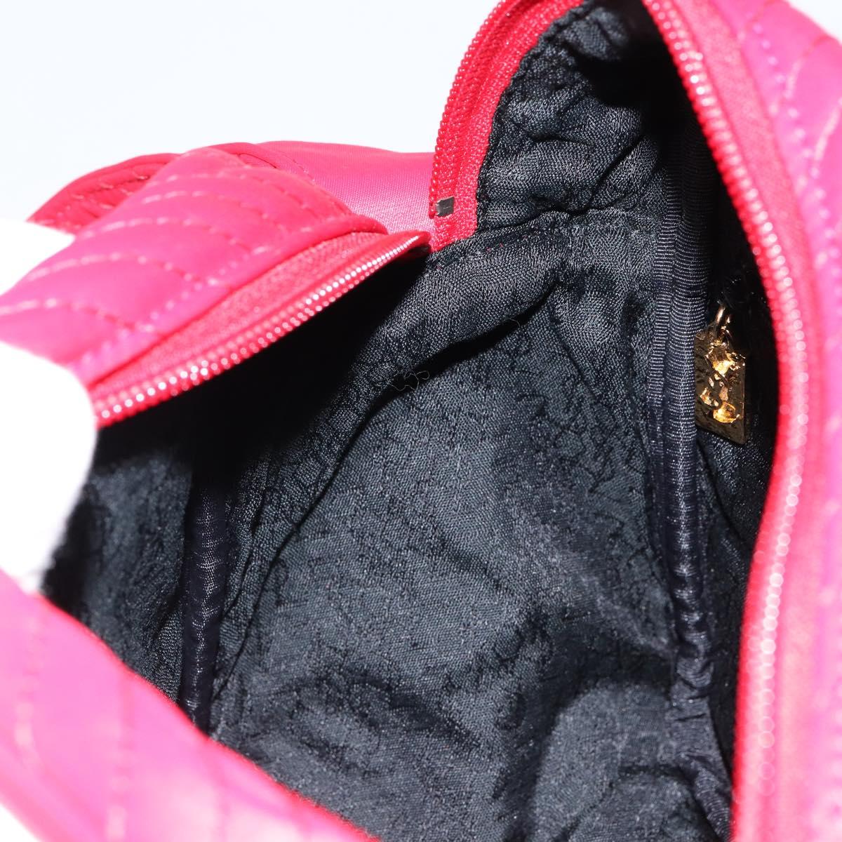 SAINT LAURENT Shoulder Bag Nylon Red Auth bs31041