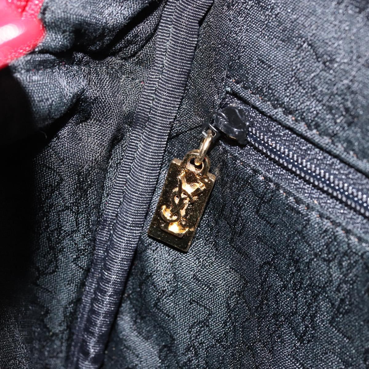 SAINT LAURENT Shoulder Bag Nylon Red Auth bs31041