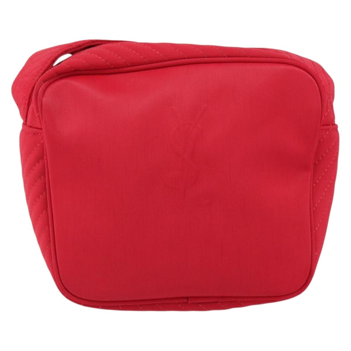 SAINT LAURENT Shoulder Bag Nylon Red Auth bs31041