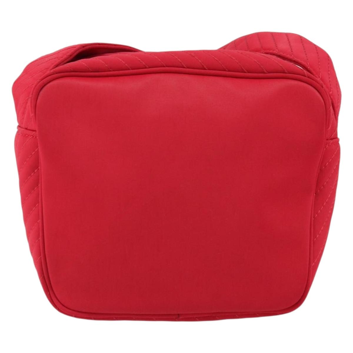 SAINT LAURENT Shoulder Bag Nylon Red Auth bs31041