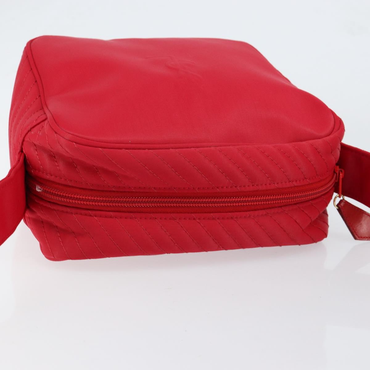 SAINT LAURENT Shoulder Bag Nylon Red Auth bs31041