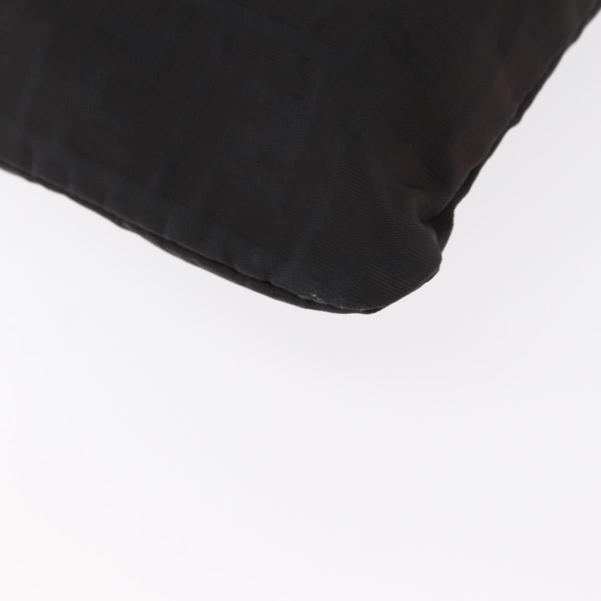 FENDI Zucca Canvas Tote Bag Black Brown Auth bs31042