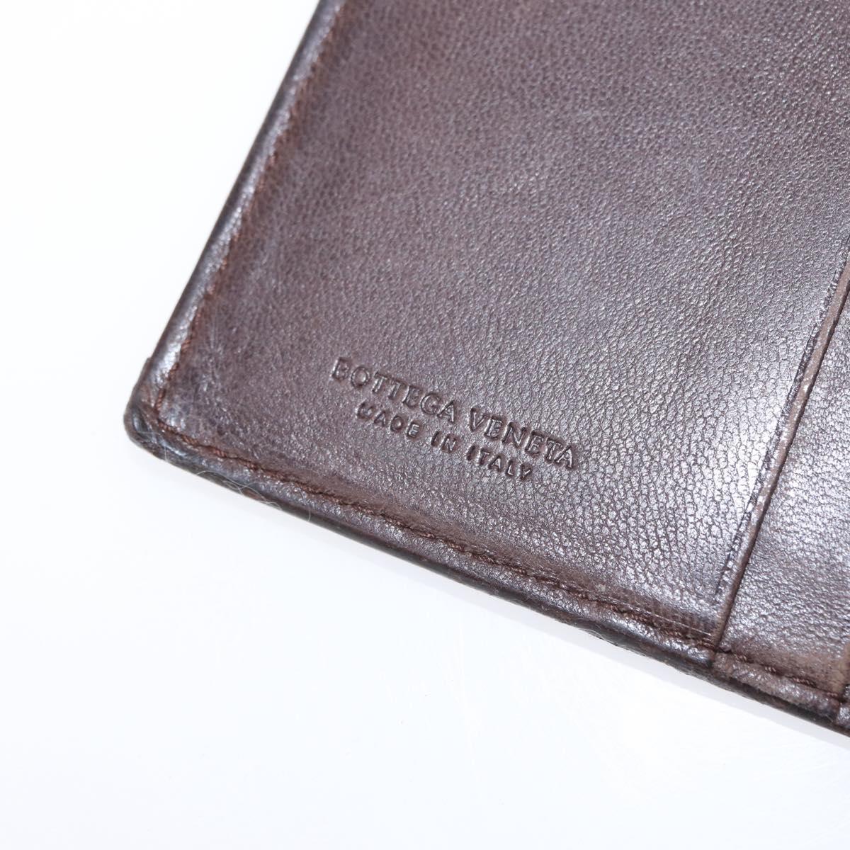 BOTTEGA VENETA INTRECCIATO Day Planner Cover Leather Brown Auth bs31043