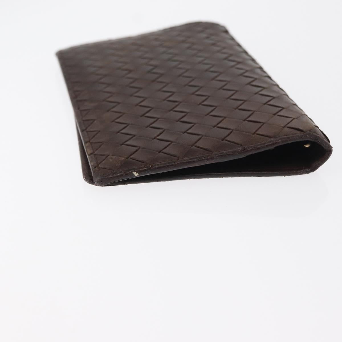 BOTTEGA VENETA INTRECCIATO Day Planner Cover Leather Brown Auth bs31043