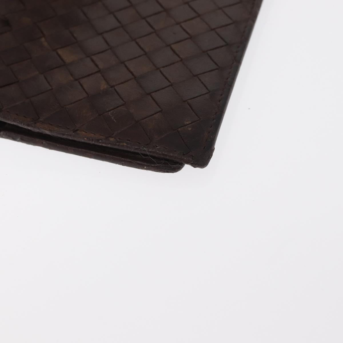 BOTTEGA VENETA INTRECCIATO Day Planner Cover Leather Brown Auth bs31043