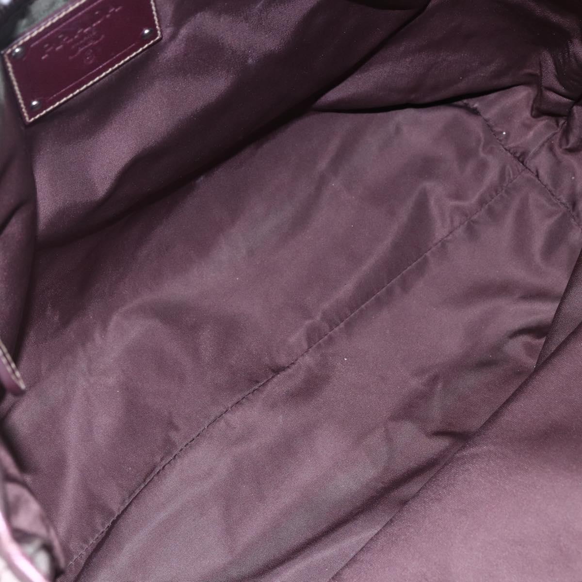 PRADA Tote Bag Nylon Pink Silver Auth bs31047