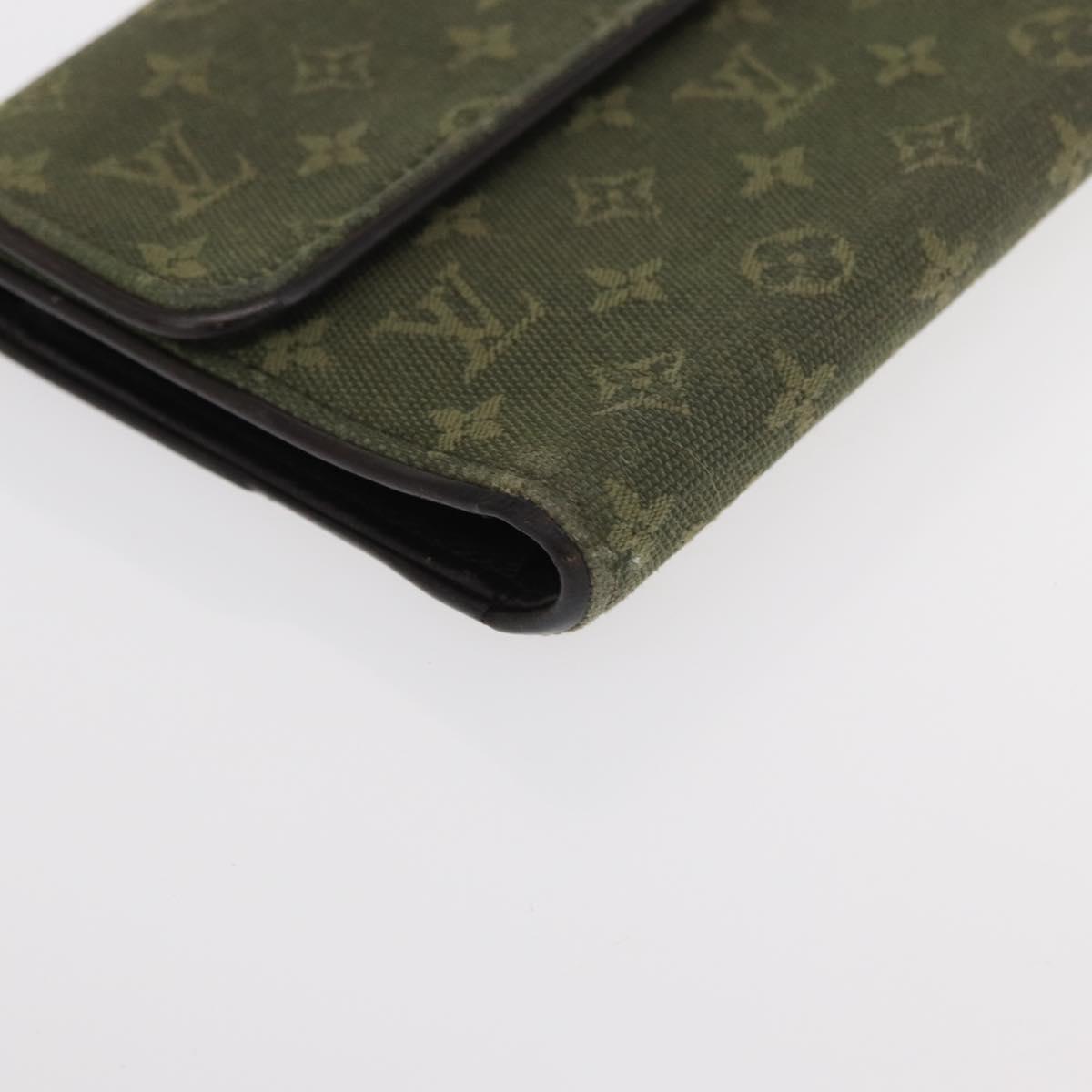 LOUIS VUITTON Epi Monogram Mini Wallet 2 Set Brown Khaki LV Auth bs31053