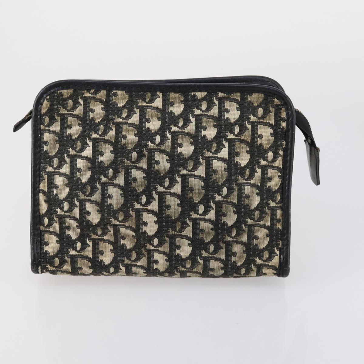 Christian Dior Trotter Canvas Shoulder Bag 2 Set Navy Brown Auth bs31057