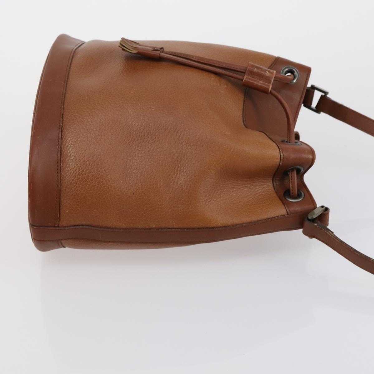 BURBERRY Shoulder Bag Leather Canvas 2 Set Beige Brown Auth bs31058