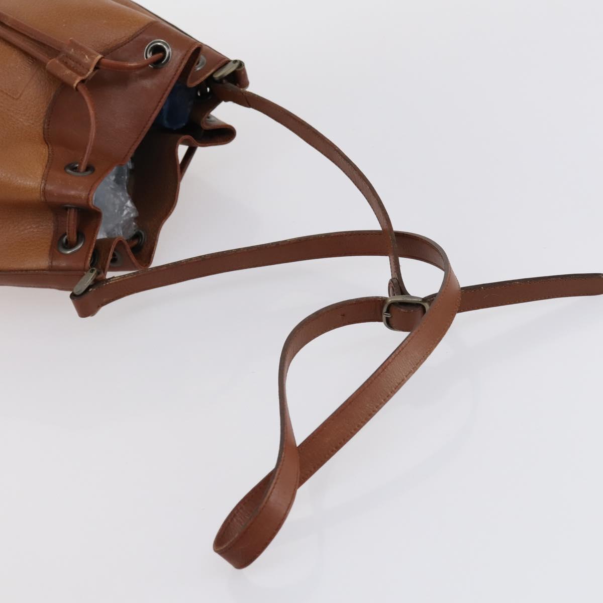 BURBERRY Shoulder Bag Leather Canvas 2 Set Beige Brown Auth bs31058