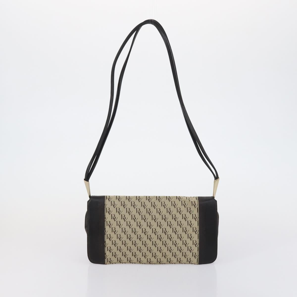 BOTTEGA VENETA Shoulder Bag Canvas 2 Set Beige Brown Auth bs31060