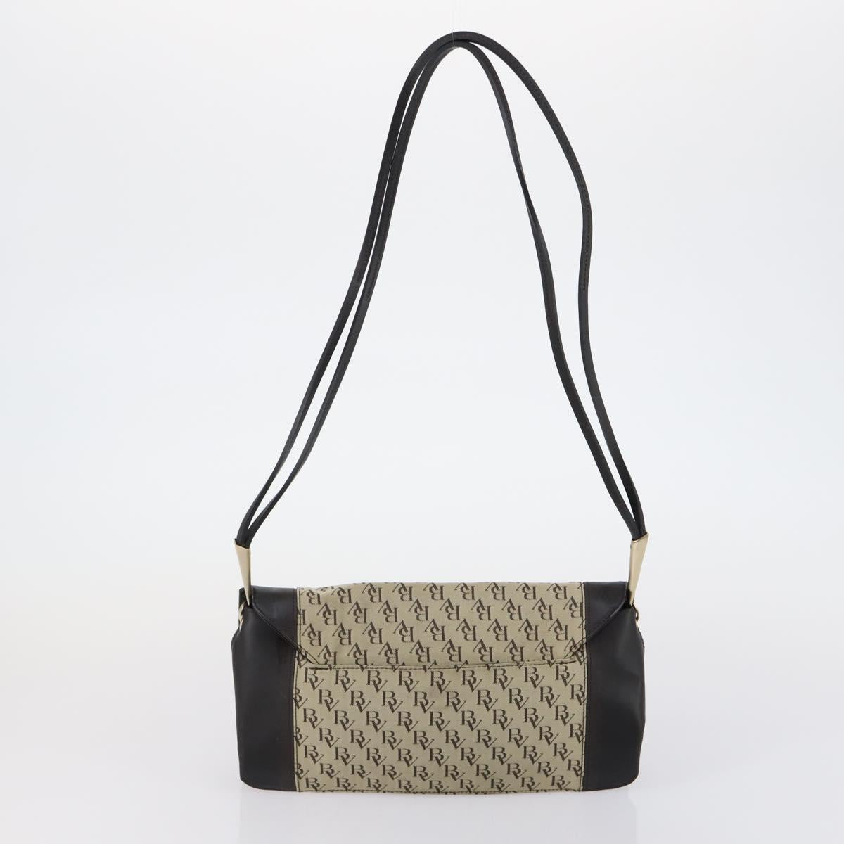 BOTTEGA VENETA Shoulder Bag Canvas 2 Set Beige Brown Auth bs31060