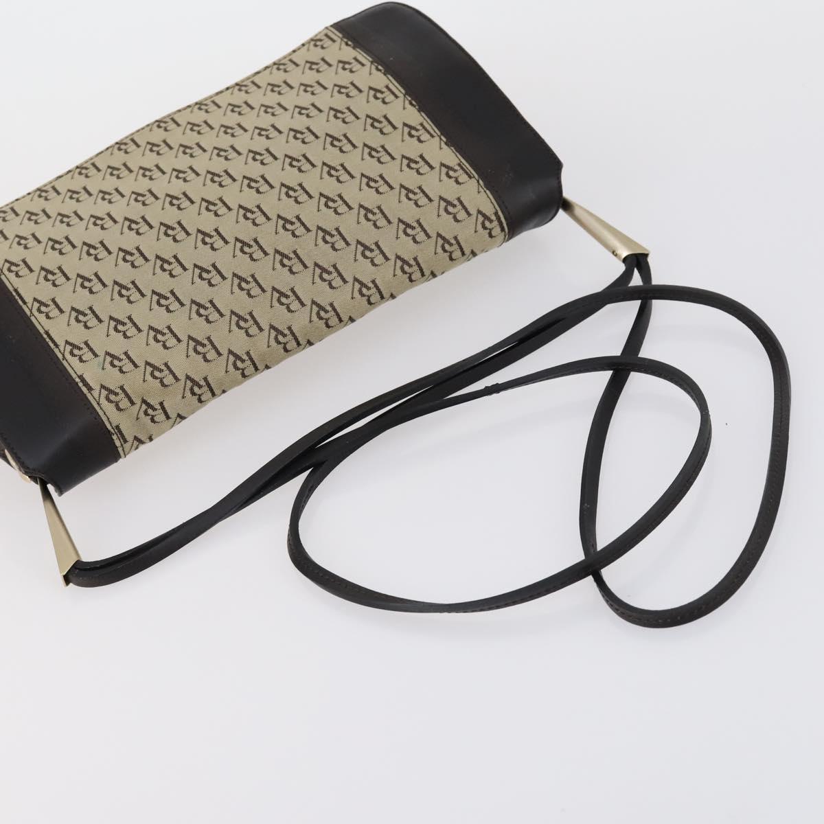 BOTTEGA VENETA Shoulder Bag Canvas 2 Set Beige Brown Auth bs31060