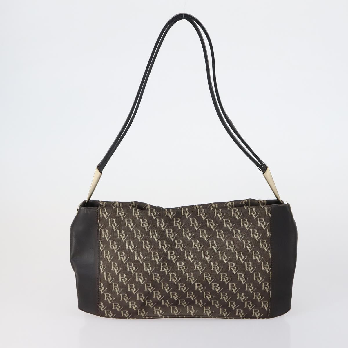 BOTTEGA VENETA Shoulder Bag Canvas 2 Set Beige Brown Auth bs31060