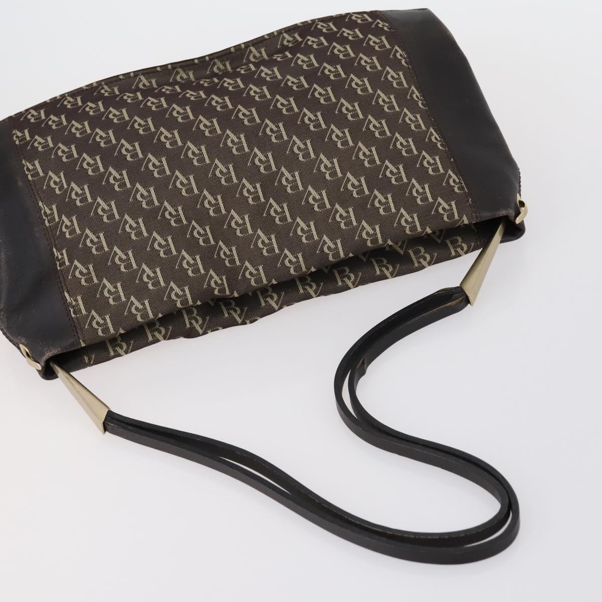 BOTTEGA VENETA Shoulder Bag Canvas 2 Set Beige Brown Auth bs31060