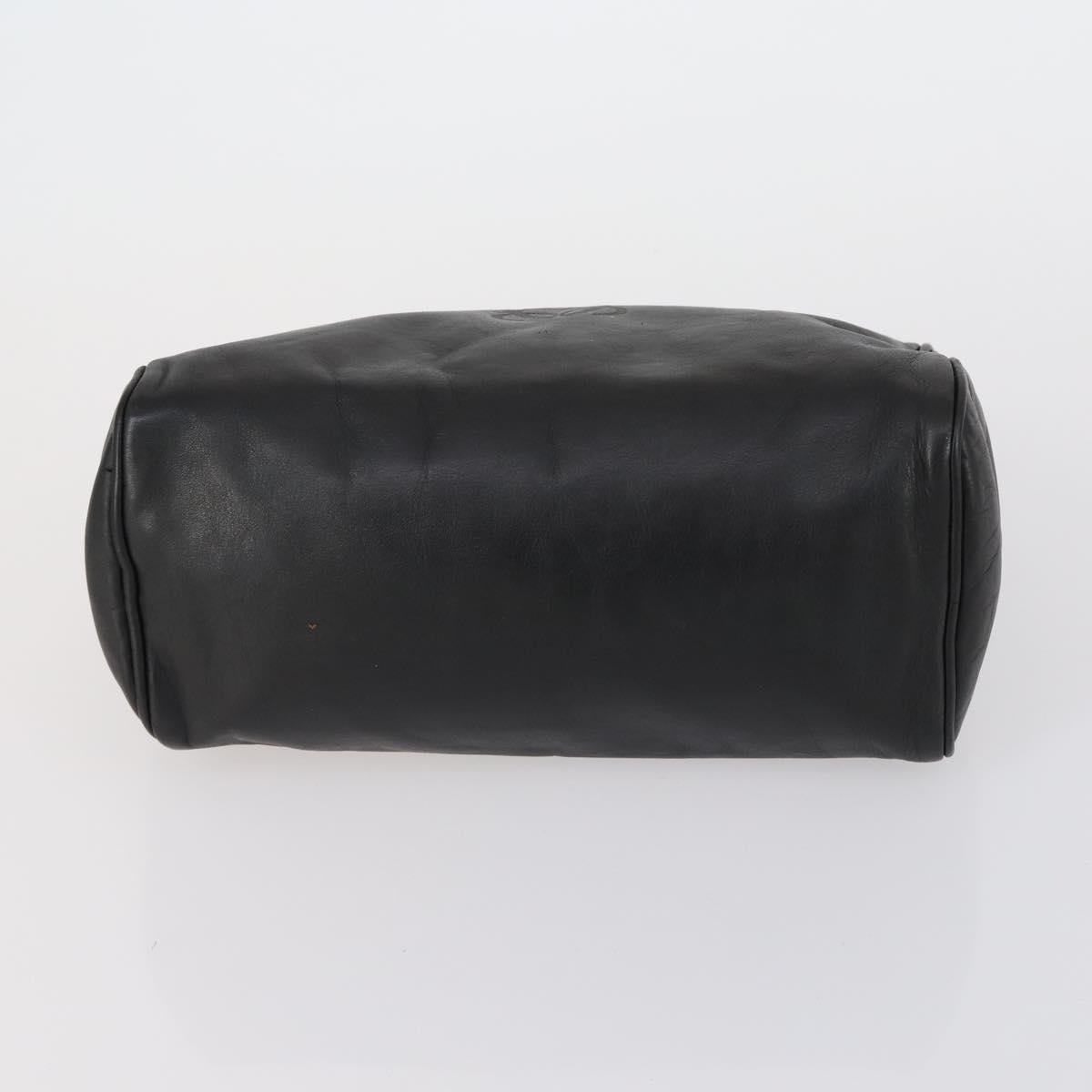 LOEWE Clutch Bag Leather 3 Set Beige Black Brown Auth bs31061