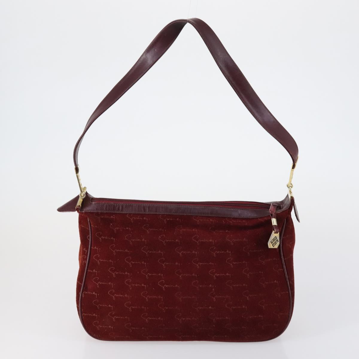 HERMES Givenchy Bally Bag Canvas Suede PVC 3 Set Beige Bordeaux Auth bs31062