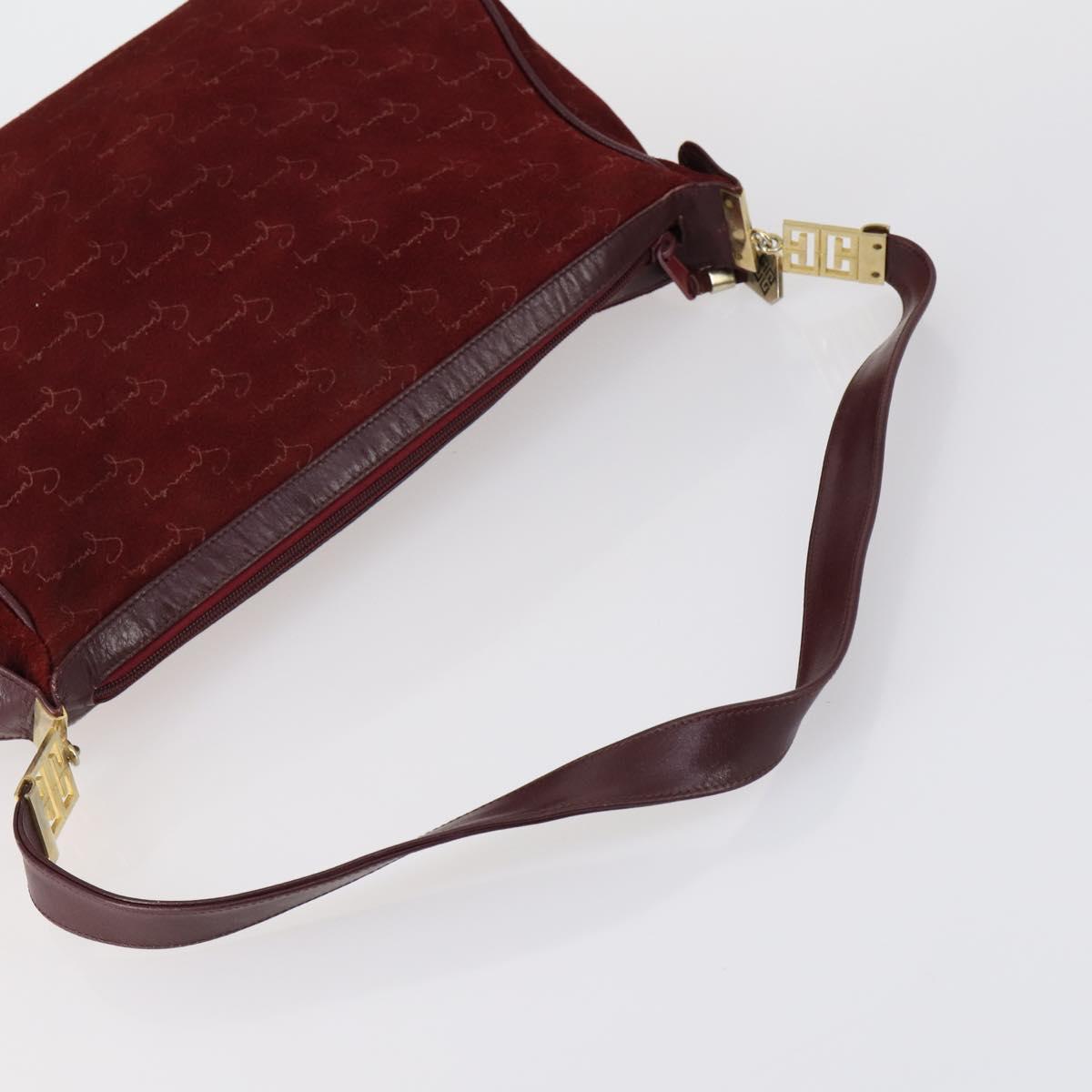 HERMES Givenchy Bally Bag Canvas Suede PVC 3 Set Beige Bordeaux Auth bs31062