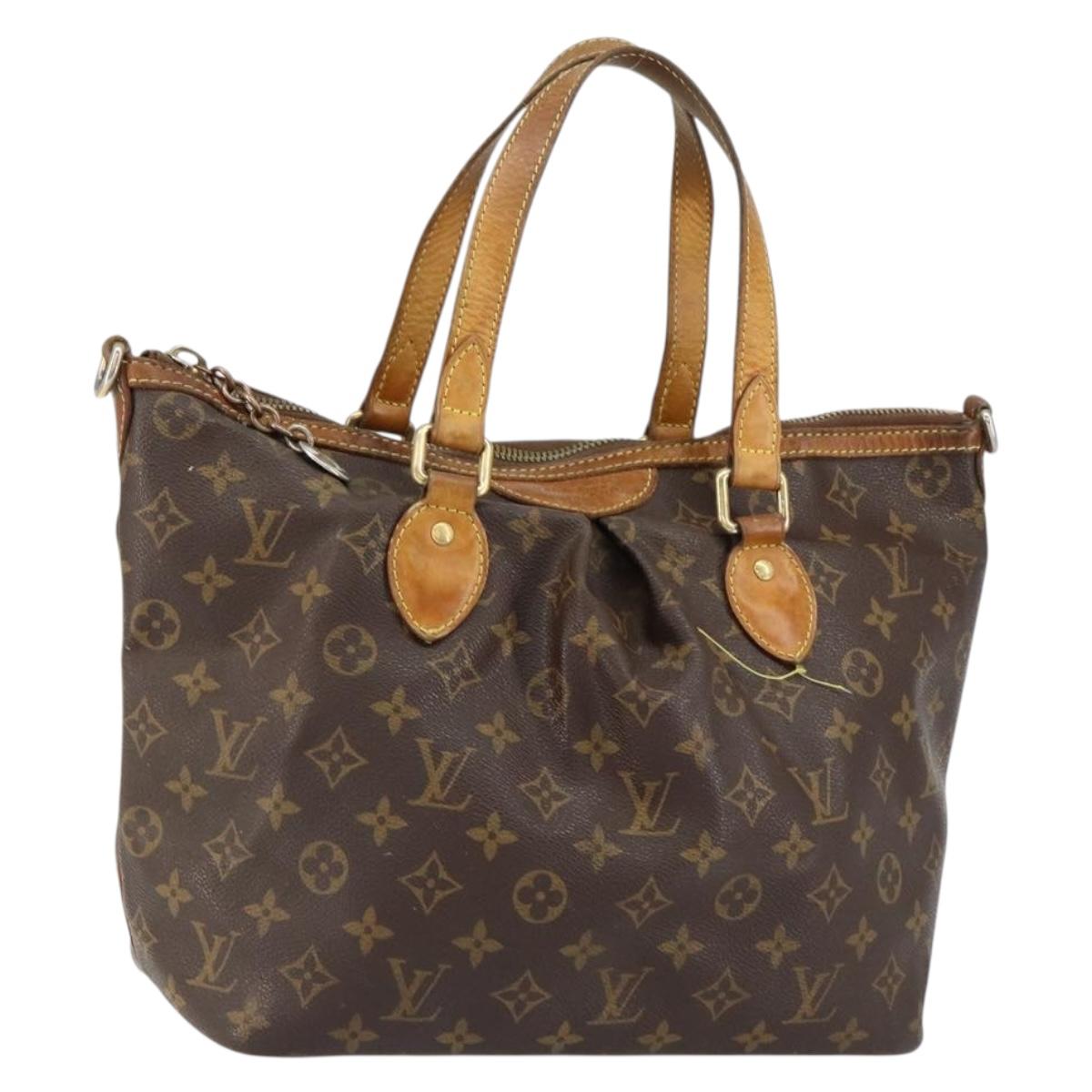 LOUIS VUITTON Monogram Palermo PM Tote Bag M40145 LV Auth bs31063