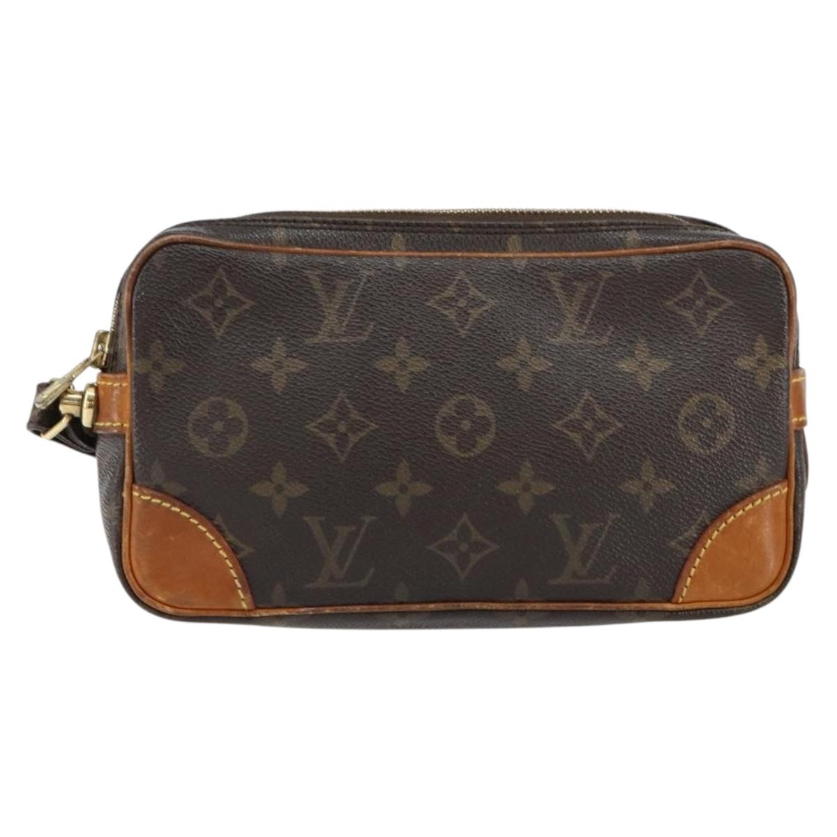 LOUIS VUITTON Monogram Marly Dragonne PM Clutch Bag M51827 LV Auth bs31068