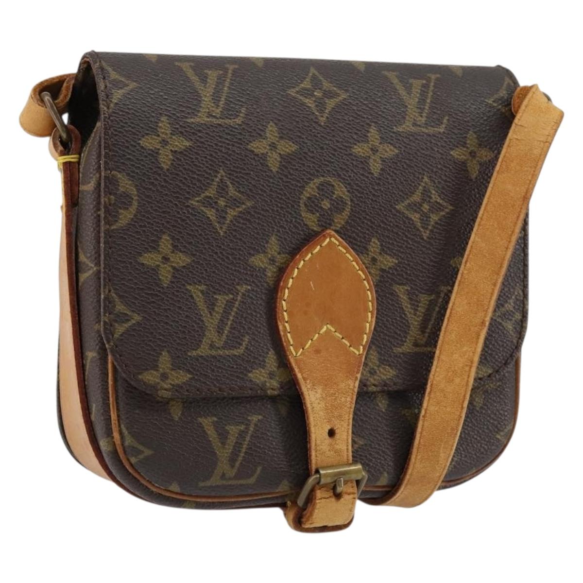 LOUIS VUITTON Monogram Cartouchiere PM Shoulder Bag M51254 LV Auth bs31073