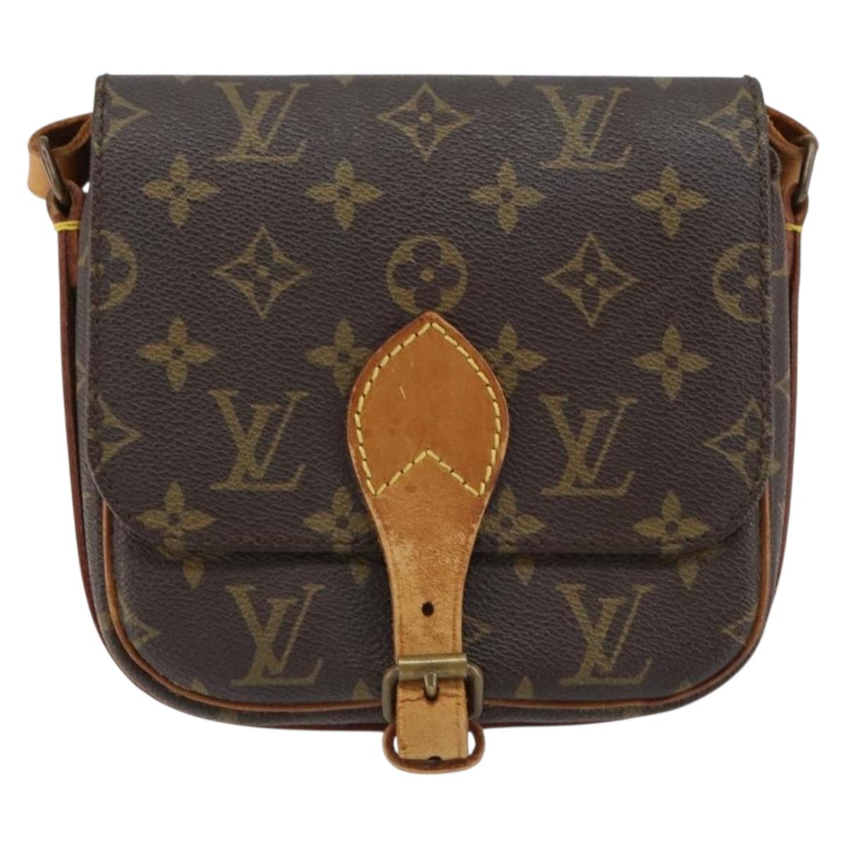 LOUIS VUITTON Monogram Cartouchiere PM Shoulder Bag M51254 LV Auth bs31073