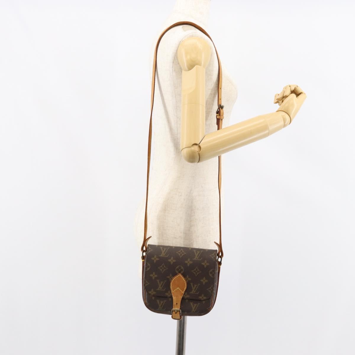 LOUIS VUITTON Monogram Cartouchiere PM Shoulder Bag M51254 LV Auth bs31073