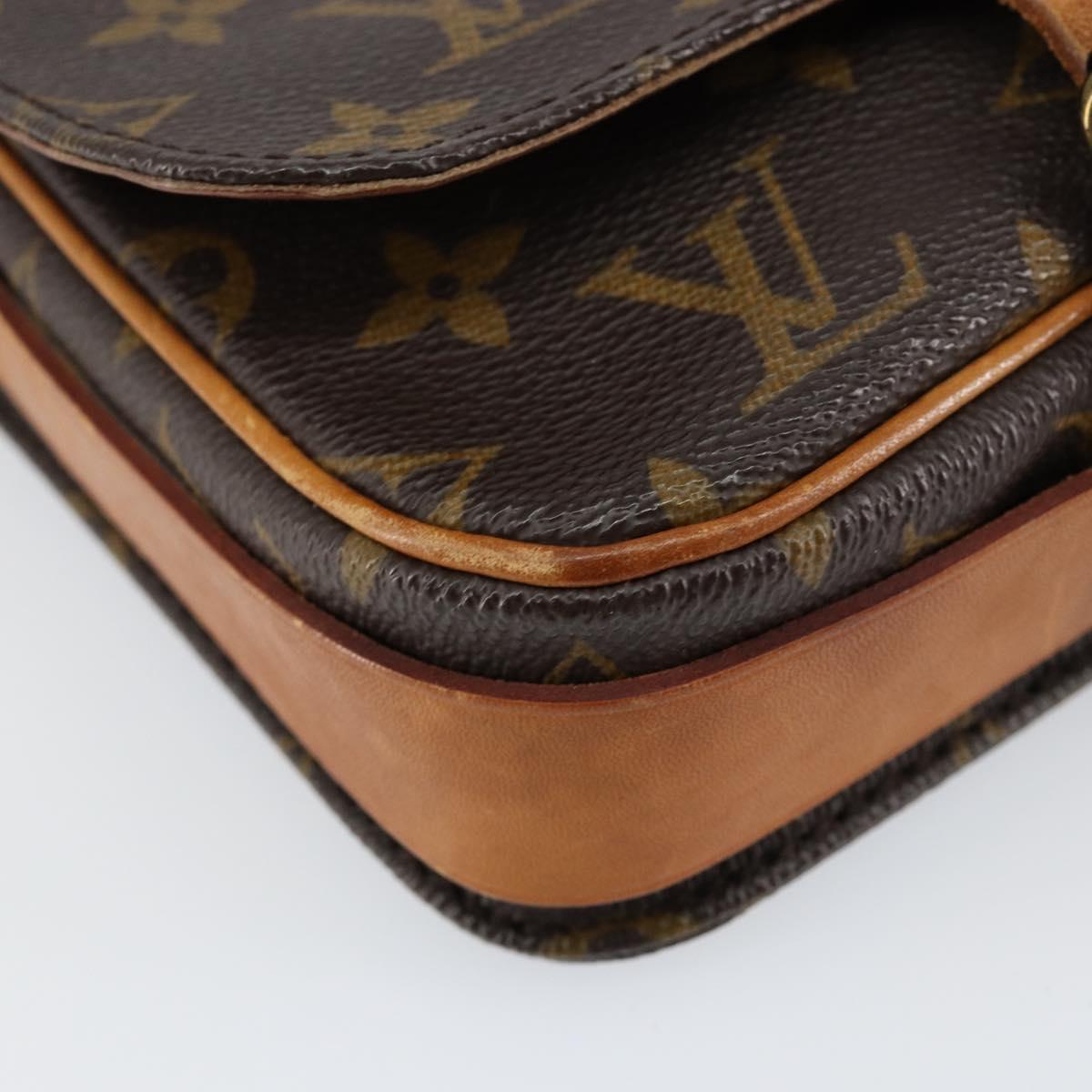 LOUIS VUITTON Monogram Cartouchiere PM Shoulder Bag M51254 LV Auth bs31074