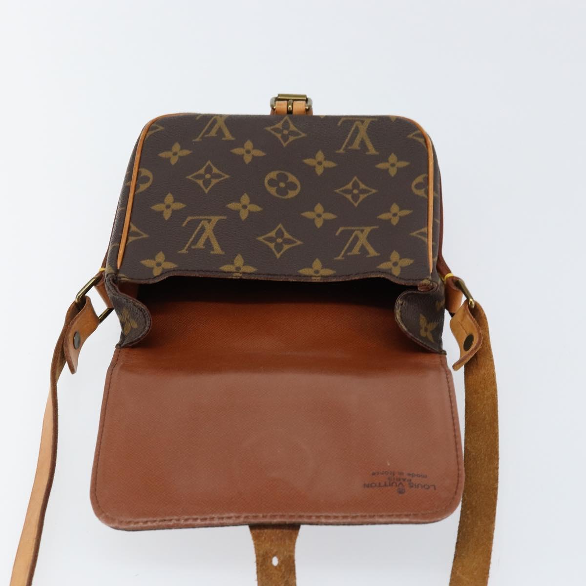 LOUIS VUITTON Monogram Cartouchiere PM Shoulder Bag M51254 LV Auth bs31074